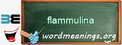 WordMeaning blackboard for flammulina